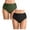 Black 1PCS & Army Green 1PCS, variant on 2 Pack Swim Shorts for Women High Waisted Bikini Bottoms Full Coverage Bathing Suit Women's Swimwear