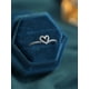 thumbnail image 2 of 925 Sterling Silver Heart Shaped Hollow Out & Diamond Decorated Handmade Ring With Gift Box, For Christmas, Wedding, Girlfriend, Family, Quality Jewelry, 2 of 5