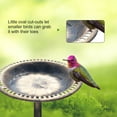 thumbnail image 4 of Zimtown Bird Bath Birdbath/Feeder with  Solar Fountain Outdoor Patio Garden Backyard, Brown, 4 of 9