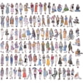 thumbnail image 2 of 100 PCS Fashion Lovely Girls Stickers Waterproof Handbook DIY Craft Photo Album Scrapbook Journal Planner Motorcycle Car Laptop Luggage, 2 of 4