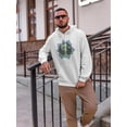 thumbnail image 2 of Alien Through Hole Design Hoodie Men -Image by Shutterstock, Male Large, 2 of 4