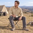 thumbnail image 4 of AZoiNM Men's Relaxed Fit Long Sleeve Button Down Casual Shirt Solid Color Wrinkle-Free Shirt with Chest Pockets, 4 of 8