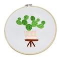 thumbnail image 1 of MORESEC Embroidery DIY Kit, All-in-One Embroidery Craft Kit for Beginners, Includes Pre-Printed Linen, Colorful Thread, Needles, Hoop and Guide, Perfect for Relaxation, 1 of 1