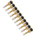10Pack Straight Tubeless Tire Valves with Clamps HeavyDuty TR500