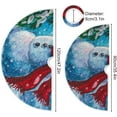 thumbnail image 3 of Coolnut Christmas Tree Skirt Snowman Xmas Tree Skirt, Floor Door Round Mat Decorations for Holiday Party Home Christmas Day Ornaments,35.4", 3 of 6