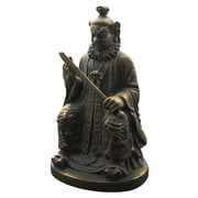 Qnmwood Copper Taoist Priest Figurine for Home & Office Decor