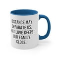 thumbnail image 4 of Family Gifts, Distance may separate us, but love keeps, Two-Tone 11oz Mug, 4 of 4