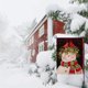 thumbnail image 5 of Bewildely PY5 Bandera de jardín con temática navideña Patio de vacaciones de invierno Ventana al aire libre Calle Muñeco de nieve Banner de Kits de decoración para fiestas No.02, 5 of 6