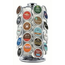 Keurig 36ct K-Cup Pod Storage Carousel Keurig Coffee Pod Storage Carousel, Holds and Organizes 36 K-Cup Pods, Chrome