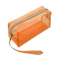 thumbnail image 3 of SENRISE Clear PVC Pencil Bag Zipper Pencil Case Makeup Bag Storage Pencil Pen Make Up Tools Bag 5 Colors, 3 of 6