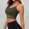 thumbnail image 2 of Fancifize Women Yoga Sleeveless Tshirts Workout Scoop Neck Striped Racerback Cropped Tank Tops Casual Slim Camisole, 2 of 6