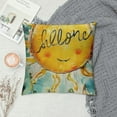 thumbnail image 2 of Hello Summer Sun Decorative Throw Pillow, Daisy Flower Yellow Cushion Case Decor, Here Comes The Sun Seasonal Home Decoration for Sofa Couch, 2 of 5