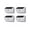 Silver, variant on Mesh Linkable Series 4-Pack Solar SMD LED Security Wall Pack Light, 800LM, Auto-linking, 120°x26 ft Motion Detection, 3000K, Customizable 4-Channel Settings, Silver