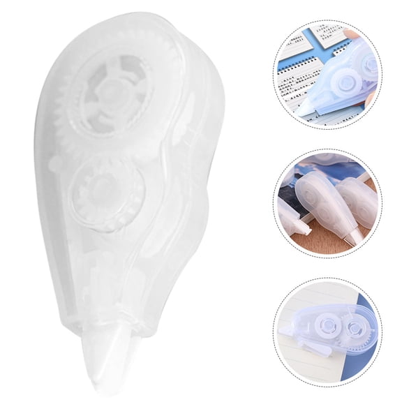LOLIPPYY 10Pcs Correction Tape for Office Instant Adhesive Tape for Daily Use White Portable Design