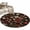 Red Black, variant on Round Rugs 3.3Ft, Christmas Round Area Rug Washable Indoor Throw Carpet, Poinsettia Xmas Balls Snowflake Soft Non Slip Circle Rug for Laundry Room Patio Home Decor Aesthetic