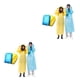 thumbnail image 4 of Wosthever Chubasquero de plástico para acampar, pesca, emergencia, capa de lluvia portátil, equipo de campistas de caza al aire libre Unisex, Transparente 2Conjunto, 4 of 6