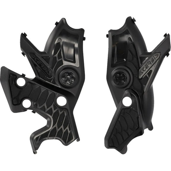 Acerbis X-Grip Black/Black Frame Protectors (2911460001)