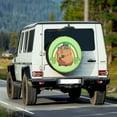 thumbnail image 2 of Yuyamidu St. Patrick's Day Tire Covers for RV Capybara Wheel Protective Covers Green Leaf Spare Tire Covers for Jeep RV SUV Truck Travel Trailer, 2 of 5