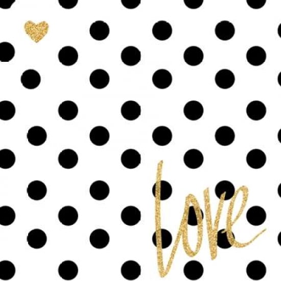 Love with Dots Canvas Art - SD Graphics Studio ()