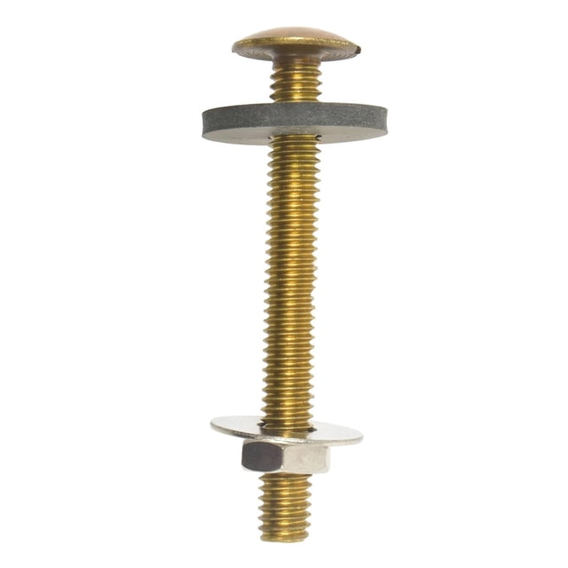Pernos Para Inodoro Fluidmaster 5/16"X2.75" Latón Dorado