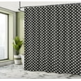 thumbnail image 5 of Ambesonne Abstract Geometry Shower Curtain, Grunge Style Star, 69"Wx84"L, Charcoal Grey Champagne, 5 of 5