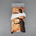 thumbnail image 1 of Ambesonne Landscape Bedding Set 3 Pcs, Old Tree Botany Wood, Twin XL, Orange Brown, 1 of 3