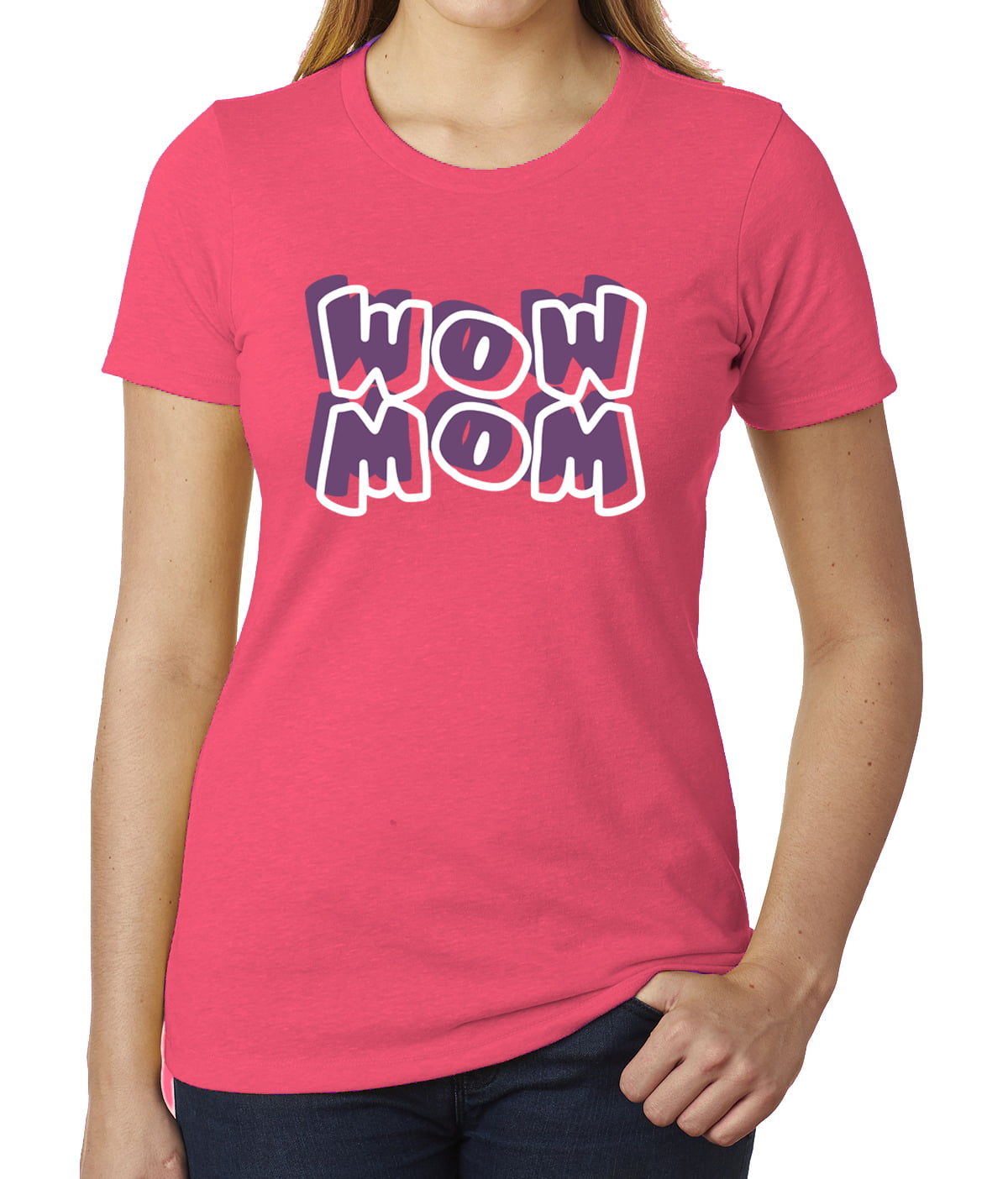 Wow Mom Graphic T-shirts, Ladies Funny T-shirts, Cute Mom Shirts ...