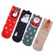 thumbnail image 4 of GOOHOCHY - Pack de 4 pares de calcetines de invierno cómodos y cálidos con estampado navideño, 4 of 7