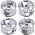 thumbnail image 6 of Zhangyh RC Wheel Hub, 4PCS 52mm Aluminium Alloy Metal 6-Spoke RC Wheel Rims for 1/10 RC On-Road Flat Running Racing Drifting Car for Sakura Tamiya HPI HSP Kyosho Vehicle Parts, 6 of 7