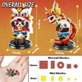 thumbnail image 2 of SKQIT Lion Dance Panda Building Blocks Set, 1235PCS Micro Mini Building Blocks for Adults, Panda Toys for Adult, 2 of 7