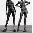 thumbnail image 2 of Body gótico oscuro ciberpunk para Halloween, fiesta en 3D, carnaval, cosplay, Pascua, Purim, bodycon, steampunk, 2 of 5
