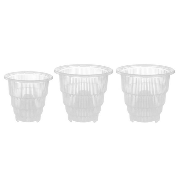 COSMOBETTY Small Succulent Pot White Plastic 3Pcs