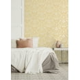 thumbnail image 5 of Brewster Home Fashions Brewster Bamburg Mustard Floral Wallpaper, 5 of 6