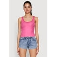 thumbnail image 2 of Womens Basic Striped Tank Top, 2 of 5