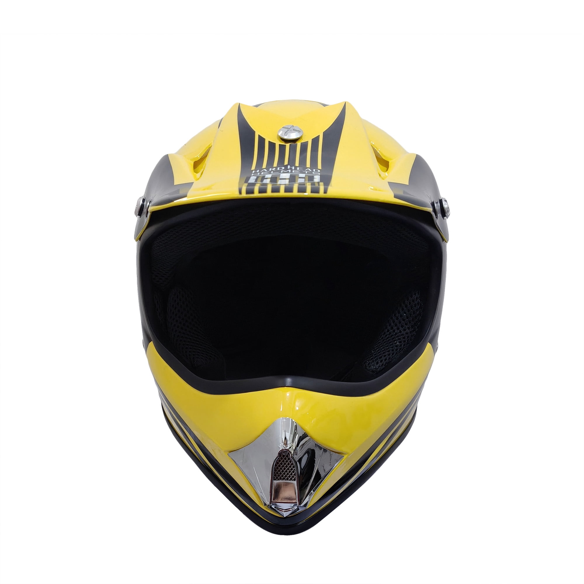 HHH Helmet Kids Teen Dirt Bike Safety Standard DOT Certified (Yellow-Medium)