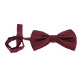 thumbnail image 1 of de lazo de esmoquin de bodas Rojo purpúreo Zulema Pajarita pre atada para hombre, 1 of 4