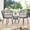 Grey, variant on Melocadol Modern Boho Outdoor Bistro Set, 3 Piece Wicker Patio Furniture with 2 Chairs and Sturdy Glass Table Top, All-Weather Cushions, Perfect for Balcony, Garden, Deck, Black Cushion
