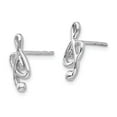 thumbnail image 2 of White Sterling Silver Earring Button Women'S Diamond 13 mm 5.45, 2 of 4