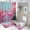 AA-1, variant on Space Adventure Icons Set-2 Shower Curtain Sets Non-Slip Rugs Bath Mat Toilet Cover U Shaped Mat 4 Pcs