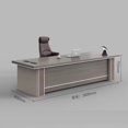 thumbnail image 3 of Boss Desk Simple Modern Combination Executive Desks And Chairs Manager Office Furniture Luxurious Office Desk Light Luxurious My Lux Decor Round, 3 of 12