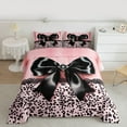 thumbnail image 2 of Homewish Boys Girls Cartoon Ribbon Bowtie Bedding Comforter Set 2pcs,Abstract Polka Dots Twin Comforter Sets Microfiber,Dreamy Princess Breathable Bedding Set,Luxury Bedroom Decor,Reversible, 2 of 8