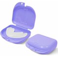 thumbnail image 1 of Étui de Retenue - Lot de 2 - Étui de Protection Buccale Inodore - Support de Retenue - Étui de Protection Nocturne Ventilé, Durable et Hygiénique pour Transporter et Protéger les Orthèses, Dentiers Partiels et Aligneurs - 3.14 x 3.14 x 1.1, 1 of 7