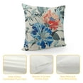 thumbnail image 4 of Heduofu Blue Flowers Pillow Covers Set of Chinoiserie Style Floral Buds Leaves Square Decorative Throw Pillows Cushion Cases for Home Sofa Couch Bed Outdoor Farmhouse Decor White, 4 of 5