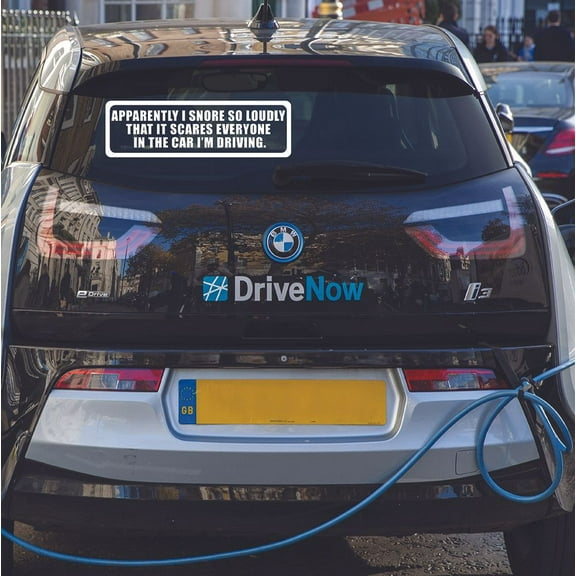 I Snore So Loudly Funny Quote Sticker Art Decor Car Decals for Girls Boys Car Bumper Window Windows Truck Vehicle Auto Glass Computer Laptop Skateboard Vinyl Wall Art Decoration Size (6x15 inch)