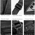 thumbnail image 3 of Bolsas de Mujer Bolso de Mano San Valentín Bolsa de Hombro para Mujer Bolso PU Cuero Bolsa Negro, 3 of 7