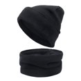 thumbnail image 1 of Traje cálido de terciopelo de tres piezas, gorro de invierno, bufanda y guantes para pantalla táctil., 1 of 6