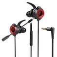 thumbnail image 2 of HEVIRGO G20 Wired 3.5mm Plug Dynamic Gaming Earphones with Microphone for Phones/PC, 2 of 10