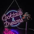 thumbnail image 1 of 2024 Cocktails And Dreams Neon Sign For Wall Decor Neon Signs With Dimmable Switch Led Neon Signs Bedroom Beer Bar Neon Light Sign Hotel Party Club Of, 1 of 5