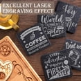 thumbnail image 4 of Bebida de pizarra Coasters GOH DODD, 24 unidades, 10 cm, cuadrados, color negro, 4 of 7