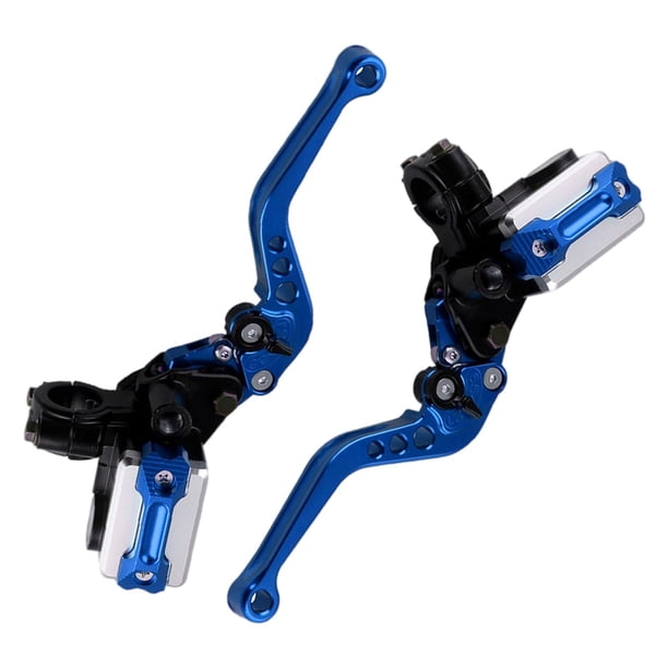 2x palanca de embrague de freno delantero Universal para motocicleta 7/8 "22mm motocicleta izquierda derecha azul Sharpla embrague hidráulico